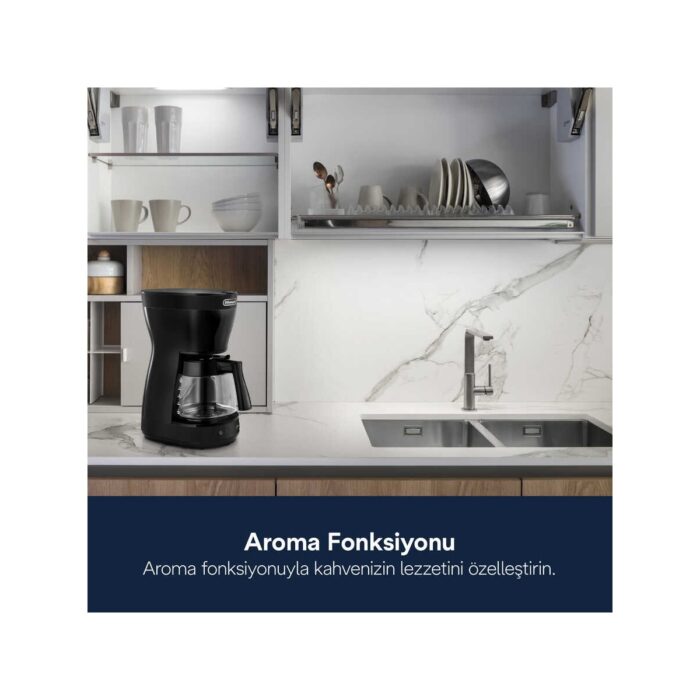 DeLonghi ICM16210 Filtre Kahve Makinesi Siyah - Görsel 4