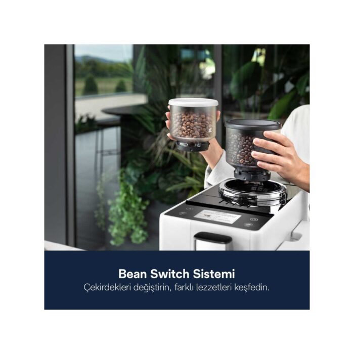 Delonghi Rivelia Serisi EXAM440.55.W Tam Otomatik Kahve Makinesi - Beyaz - Görsel 3