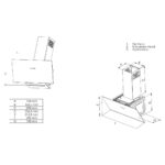 Simfer 8708 60 cm Eğik Push Button Siyah Cam Davlumbaz - Görsel 2