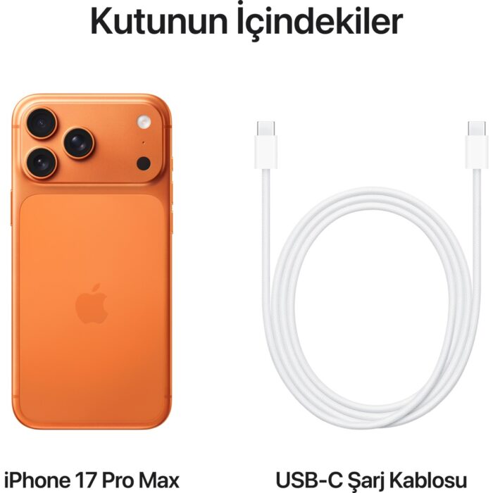 Apple iPhone 17 Pro Max 256 GB Kozmik Turuncu - Görsel 3