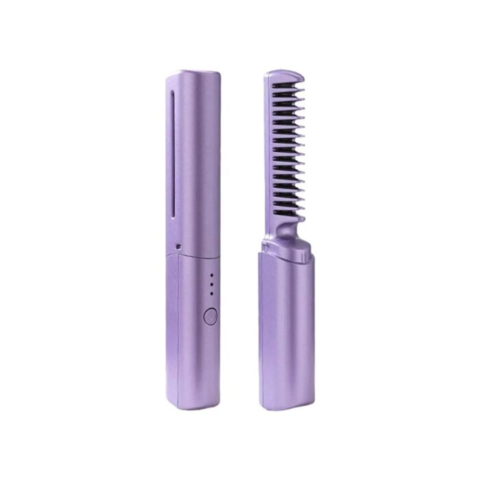 110001192299923.jpg Teknonisa Kablosuz Şarjlı Seramik Saç Düzleştirme Tarağı Uzun Kulanım - Görsel 1