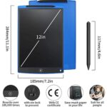 12 Inc Writing LCD Grafik Dijital Kalemli Çizim Tableti Yazı Tahta Not Yazma Eğitim Tableti - Görsel 3