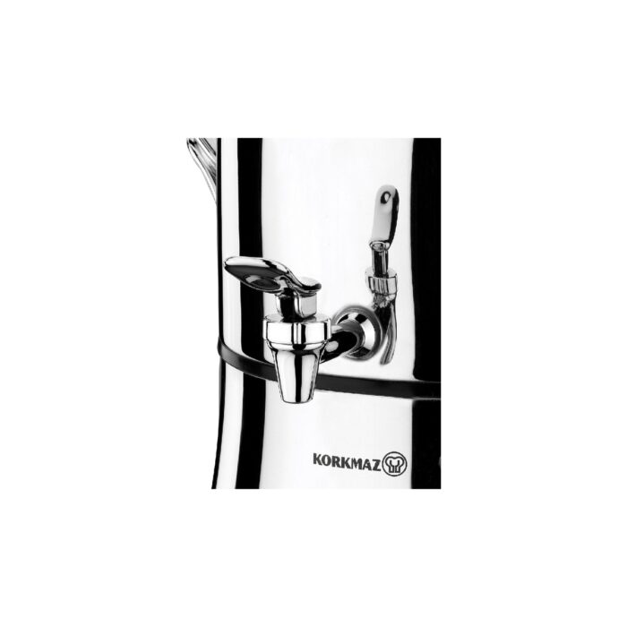 Korkmaz Nosta Mega Inox/Krom Semaver A334 - Görsel 3