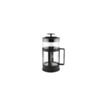 Storemax 350 ml Cam French Press - Isıya Dayanıklı Cam, Paslanmaz Çelik Filtreli, Siyah Renkli Kahve ve Bitki Çayı Demliği - Görsel 2