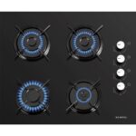 Kumtel Siyah Aspiratörlü Kristal Ankastre Set (B66 - SF2 (MT) + KO-40TAHDF + DS6-905S) - Görsel 3