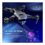 Piha S85 Free Pro – 2 Batarya, 40 Dakika Uçuş, 1080P Çift Esc Kamera, Fırçasız Motorlu Drone