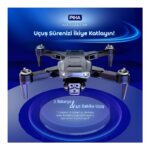 Piha S85 Free Pro – 2 Batarya, 40 Dakika Uçuş, 1080P Çift Esc Kamera, Fırçasız Motorlu Drone - Görsel 2