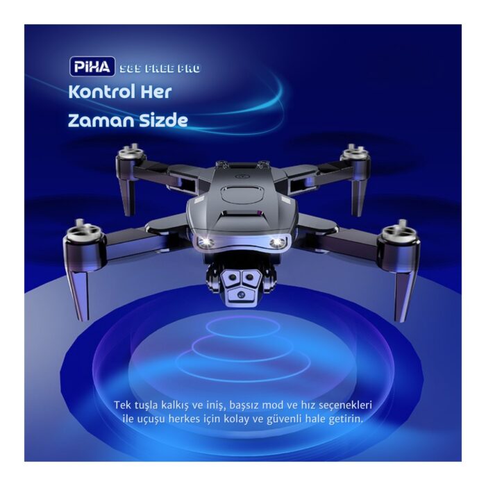 Piha S85 Free Pro – 2 Batarya, 40 Dakika Uçuş, 1080P Çift Esc Kamera, Fırçasız Motorlu Drone - Görsel 5