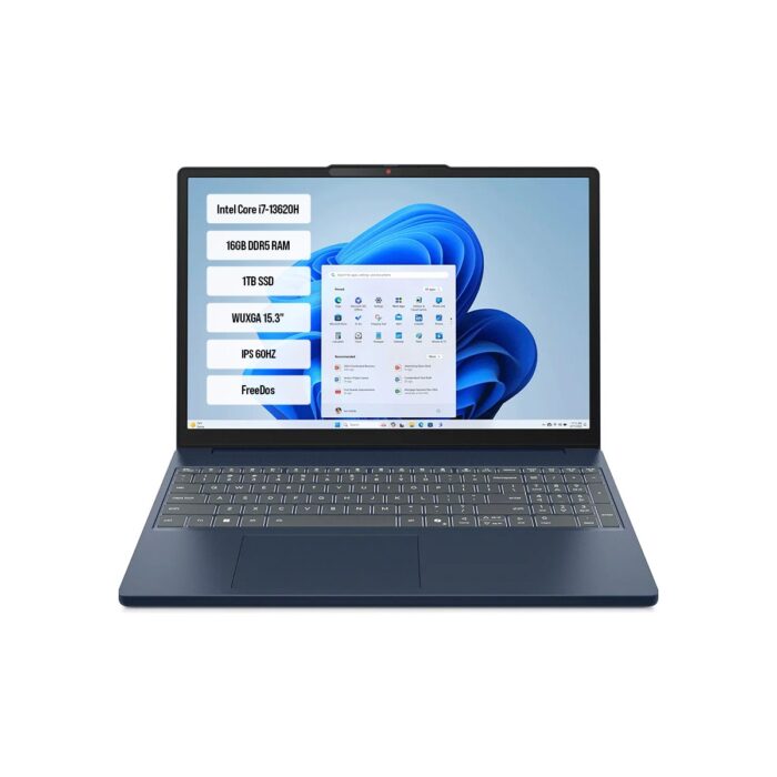 110001199961748.jpg Lenovo Ideapad Slim 3 15IRH10 83K10061TR I7-13620H 16gb Ddr5 1tb SSD Wuxga 15.3" IPS 60Hz Freedos Taşınabilir Bilgisayar - Görsel 1