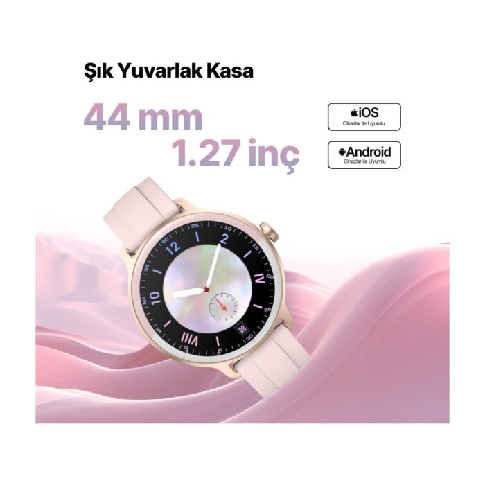 Ttec Tempus 44 Mm Yuvarlak Kasa Akıllı Saat Altın 2S11W - Görsel 3
