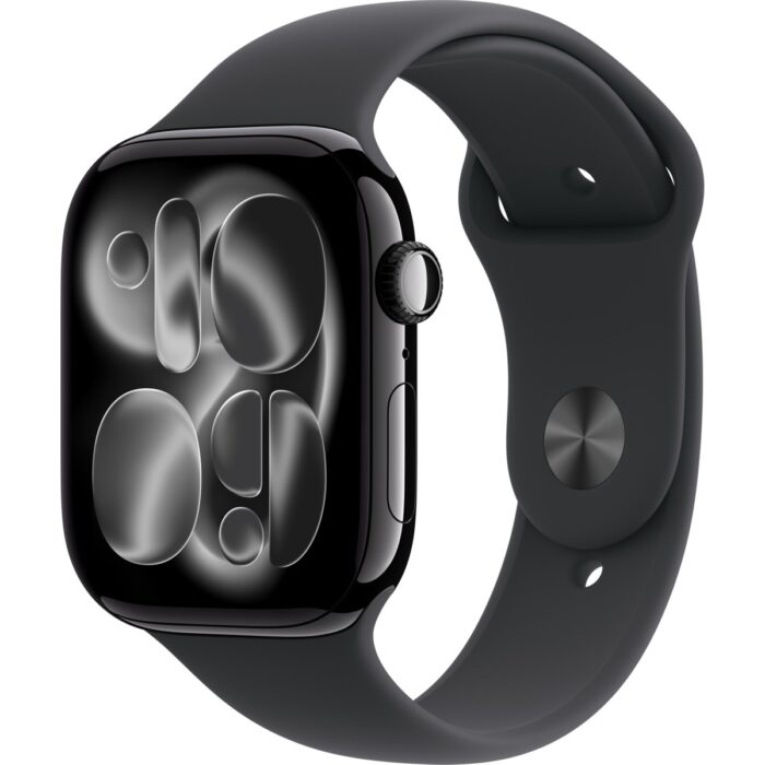 110001200133821.jpg Apple Watch Series 11 Gps, 42 mm Simsiyah Alüminyum kasa ve Siyah Spor kordon - m/l - Görsel 1