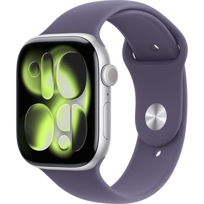 110001200133836.jpg Apple Watch Series 11 Gps, 42 mm Gümüş rengi Alüminyum kasa ve Sis moru Spor kordon - M/l - Görsel 1