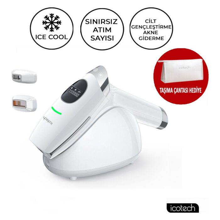 110001200708021.jpg Icotech HR90 Buz Başlıklı Cilt Gençleştirme Akne Giderme Sınırsız Atım Lazer Epilasyon Aleti - Görsel 1