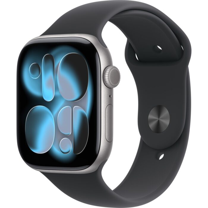Apple Watch Series 11 Gps, 42 mm uzay grisi Alüminyum kasa ve Siyah Spor kordon - S/m - Görsel 1