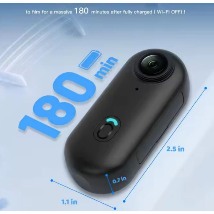 Ozmik H.264 1080P Mini Aksiyon Kamerası Hd Spor Kamerası, Dijital Görüntü Sabitleme, Otomatik Pozlama 128GBHEDIYE - Görsel 3