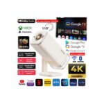 Vankyo Aurzen Boom Air Android Google Tv 4K Destekli Projeksiyon Cihazı +HDR10+TOF Auto Focus+Auto Keystone+6g Wifi+6.1bt+Dolby Ses Sistemi+Powerbank Desteği - Ps5/ps4/xbox