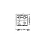 LX-410BF Beyaz(Ankastre Kç)Luxell.ng Wok - Görsel 3