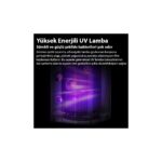 Ezere ANİON Hava Temizleme Cihazı 350 Cadr, LED Ekran, Iyon ve Sessiz Çalışma ile Toz, Duman, Poleni %99.9 Filtreler. Temiz Hava - Görsel 3