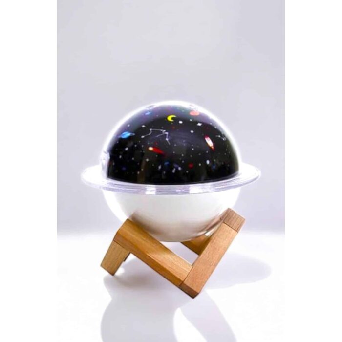 Hava Nemlendirici Masa ve Gece Lambası USB Projeksiyon Aromaterapi - Görsel 5