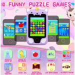 Hayat Store Çocuklar Için Eğitici Telefon Dokunmatik Ekran Çift Kameralı Fenerli Müzik Çalar Oyun Video Mor - Lisinya - Görsel 3