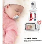 Hayat Store Gece Görüşlü Bebek Odası Kamera Sıcaklık Uyarısı Izleme Ekranı - Lisinya - Görsel 4