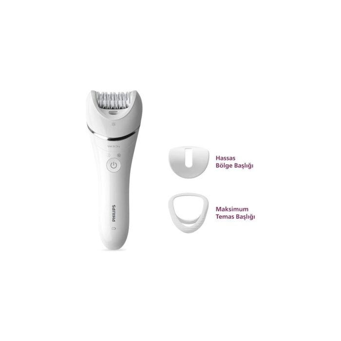 Epilasyon Cihazı, Islak ve Kuru Kablosuz Kullanım, Ekstra Geniş Başlık, LED Işık, Hassas - Görsel 2