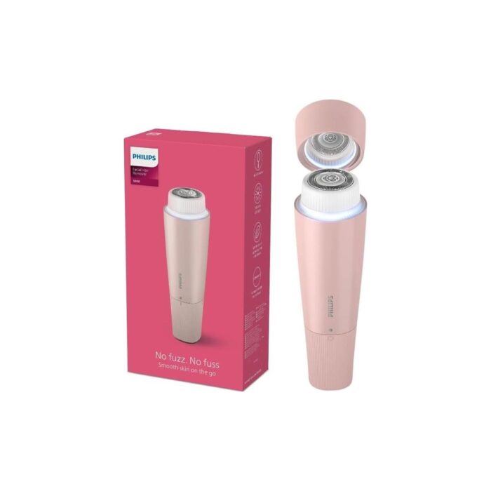 110001209018733.jpg Yüz Epilasyon Cihazı, Hipoalerjenik Başlık, Tam Dairesel LED Işık, Dahili Ayna - Görsel 1