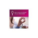 Yüz Epilasyon Cihazı, Hipoalerjenik Başlık, Tam Dairesel LED Işık, Dahili Ayna - Görsel 4