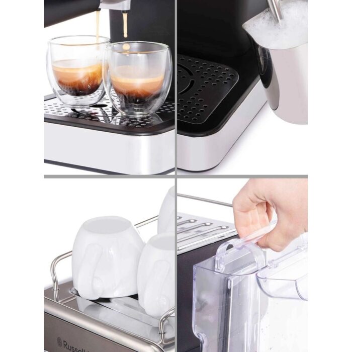 Russell Hobbs 26452-56/RH Distinctions Süt Köpürtme&ısıtma Fincan Isıtma Espresso Makinesi -Titanyum - Görsel 2