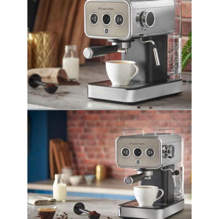 Russell Hobbs 26452-56/RH Distinctions Süt Köpürtme&ısıtma Fincan Isıtma Espresso Makinesi -Titanyum - Görsel 3