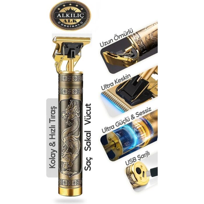 Chna Şarjlı Tıraş Makinesi Saç Sakal Lazer Epilasyon Öncesi Kol Bacak Özel - Görsel 3