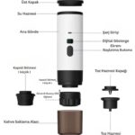 Kablosuz Elektrikli Taşınabilir Espresso Kahve Makinesi – Araba, Ev ve Kamp Için Kapsül ve Toz Kahve, Seyahat Dostu 7800MAH Pil - Görsel 2