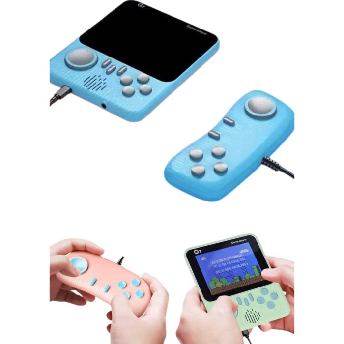 Çift Konsol 666 Adet Retro Oyun El Atarisi Taşınabilir 3.5 Inç Ekran - Görsel 3