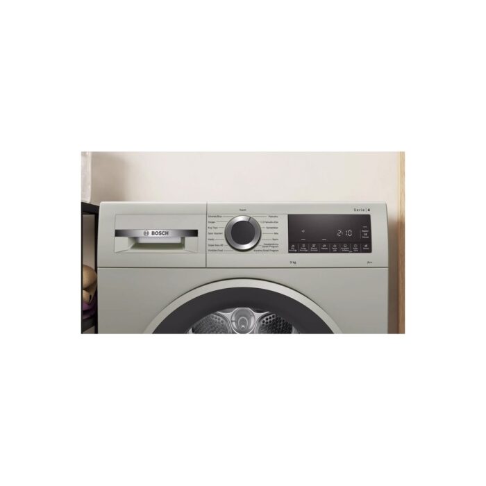 Bosch 9 Kg A++ Enerji Sınıfı Isı Pompalı Kurutma Makinesi - Dijital Kontrol Paneli, Inox Renk, 64 dB Sessiz Çalışma - Görsel 3