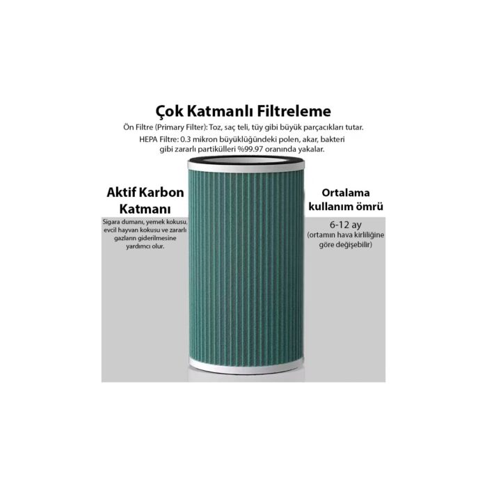 Ezere Anion Ultrasonik Hava Temizleyici Için Yedek Filtre - Görsel 3