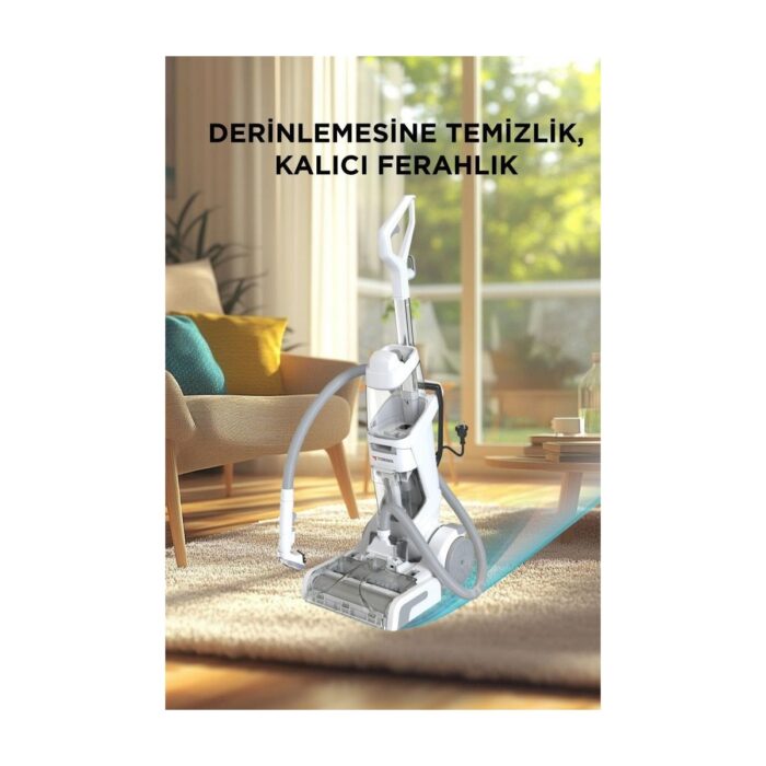 Torima DHY-1000 Beyaz 800W Halı ve Koltuk Yıkama Temizleme Leke Çıkartma Makinesi - Görsel 2