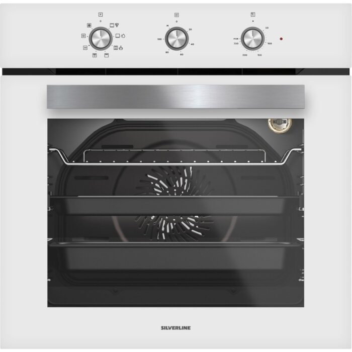 Silverline Beyaz 65 cm Ocaklı Dijital Fırınlı Ankastre Set (3481 Flam - CS5700E7W01 - BO6503W01 ) - Görsel 4