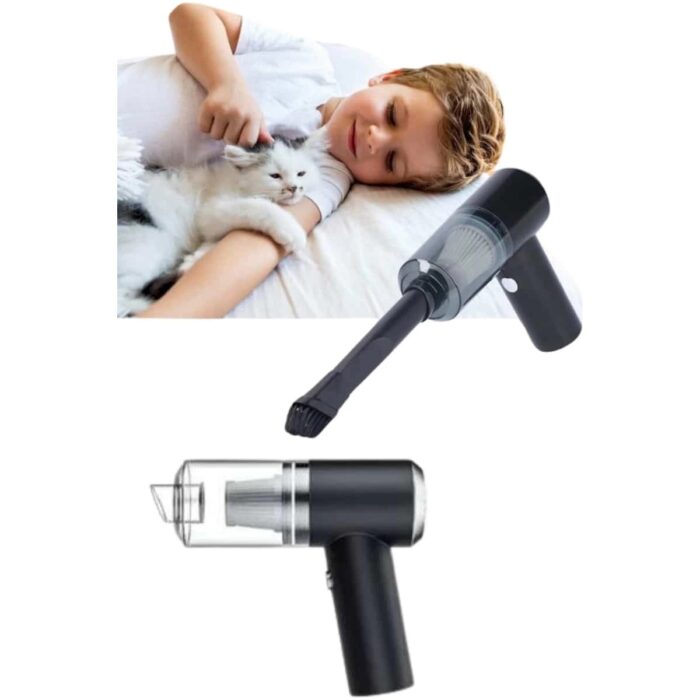 Yeni Nesil Mini Vakumlu Araç Süpürgesi El Süpürgesi Şarjlı - Görsel 4