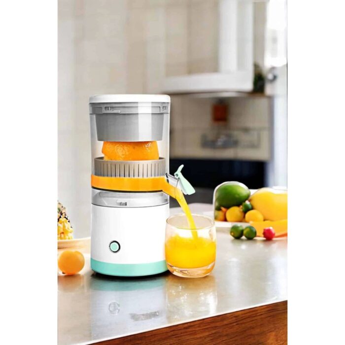 Katı Meyve Sıkacağı Taşınabilir USB Şarjlı Pratik Paslanmaz Çelik Bıçaklı - Görsel 2