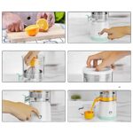 Katı Meyve Sıkacağı Taşınabilir USB Şarjlı Pratik Paslanmaz Çelik Bıçaklı - Görsel 5