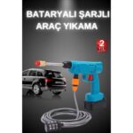 Şarjlı ve Yüksek Basınçlı Oto Yıkama Makinesi ve Sulama Tabancası Bahçe Yıkama Makinesi