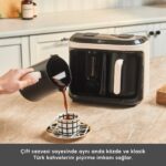 Karaca Hatır Hüp Düet Aromalı, Közde ve Türk Kahve Makinesi 10 Fincan Kapasiteli Bol Köpüklü Krem - Görsel 3