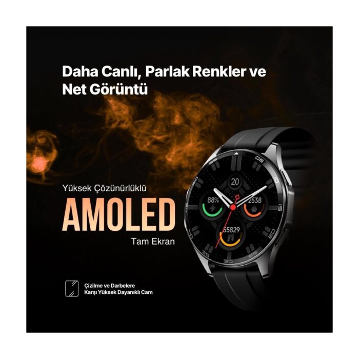 Ttec Tempus Pro 47 mm AMOLED Ekranlı Yuvarlak Kasa Akıllı Saat 2S12W - Görsel 4