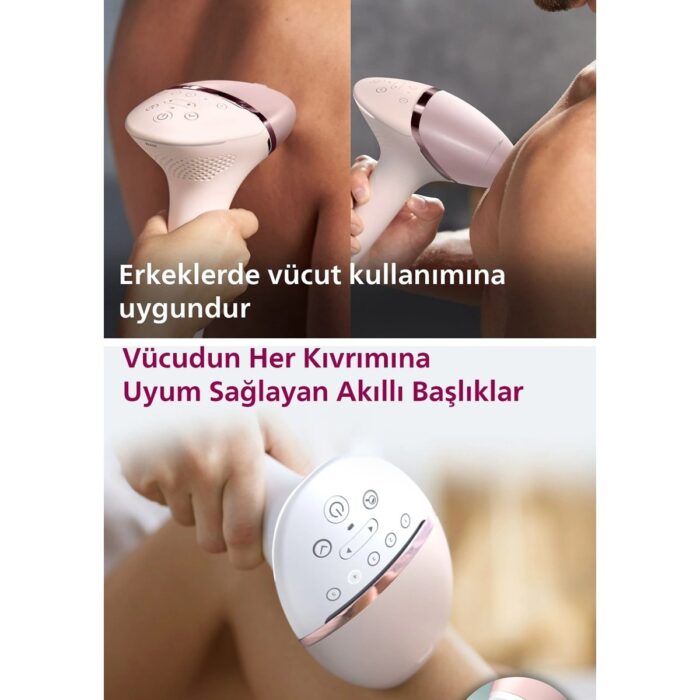 Philips Ödüllü Kablosuz Yüz, Vücüt ve Hassas Bölge Bakım & Akıllı Lazer Premium Epilasyon Seti - Görsel 2