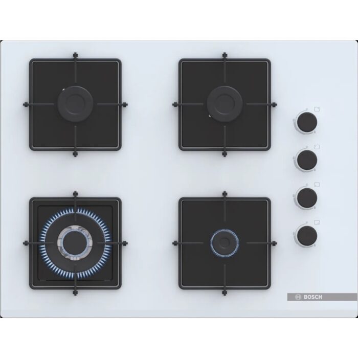 Bosch Beyaz 3 Lü Ankastre Set 355 ( HUA736EV0T - POH7C2P30O - DWK64PJ20T  ) 67CM Wok Bek Ocak - Buhar Destekli Fırın - Pişirme Matı ile Birlikte - Görsel 3