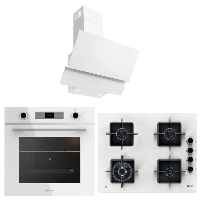 110001214721662.jpg Ukinox Smart Serisi Beyaz Ankastre Set (SMART8801-ARES65-AZTEC60) - Görsel 1