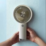 Narnuga USB ile Şarj Olabilen 3 Ayarlı Fan Modlu Çanta Tipi El Fanı (4887) - Görsel 4