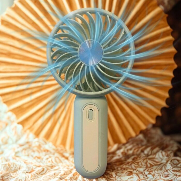 Narnuga Masa Üstü Standlı USB ile Şarj Olabilen 3 Ayarlı Fan Modlu Çanta Tipi El Fanı (4887) - Görsel 5