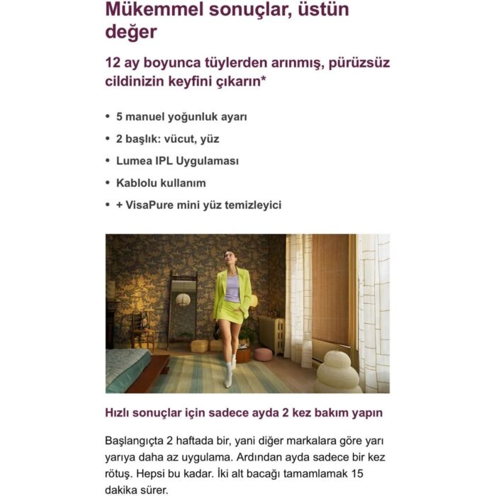 Philips Lumea Ipl Tüy Alma Cihazı, Çantalı, Yüz Temizleme Cihazı Hediyeli + Tıraş Makinesi, Yüz/vücut/hassas Bölge Kullanımı, Cilt Tonu Sensörü ile Güvenli Epilasyon + Lambader (Onerous) - Görsel 5