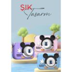 Senson Mini 1080P Hd Çocuk Kamera Dijital Fotoğraf Makinesi 2.0 Inç Ekran 5 Adet Oyun Mor - Lisinya - Görsel 3